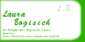 laura bogisich business card